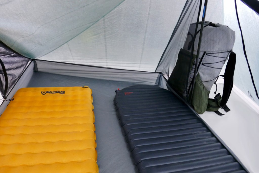 Inside the roomy X-Mid Pro 2 Tent