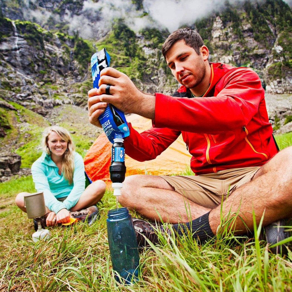 Sawyer Squeeze for hiking and camping